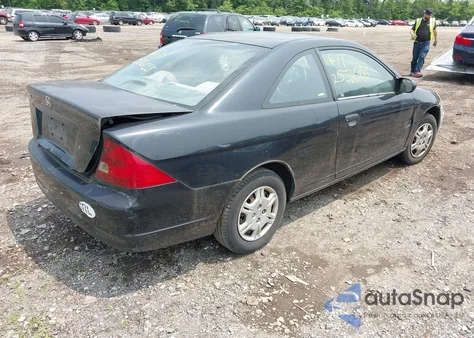 2002 Honda Civic Dx из США, поврежденный, VIN 1HGEM22272L018888